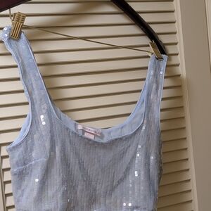 Victoria's Secret Iridescent Sequin Top